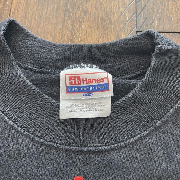 Vintage Tewa Tees Sweatshirt Mens Medium Black Desert Rain Crewneck Pullover 90s - Picture 6 of 8